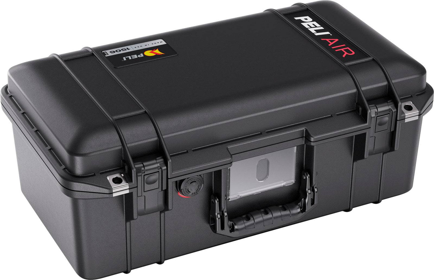 The black 1506 Air Case is a lightweight PELI Long/Deep Series protective case with secure latches and a handle, designed for safe storage and transport.