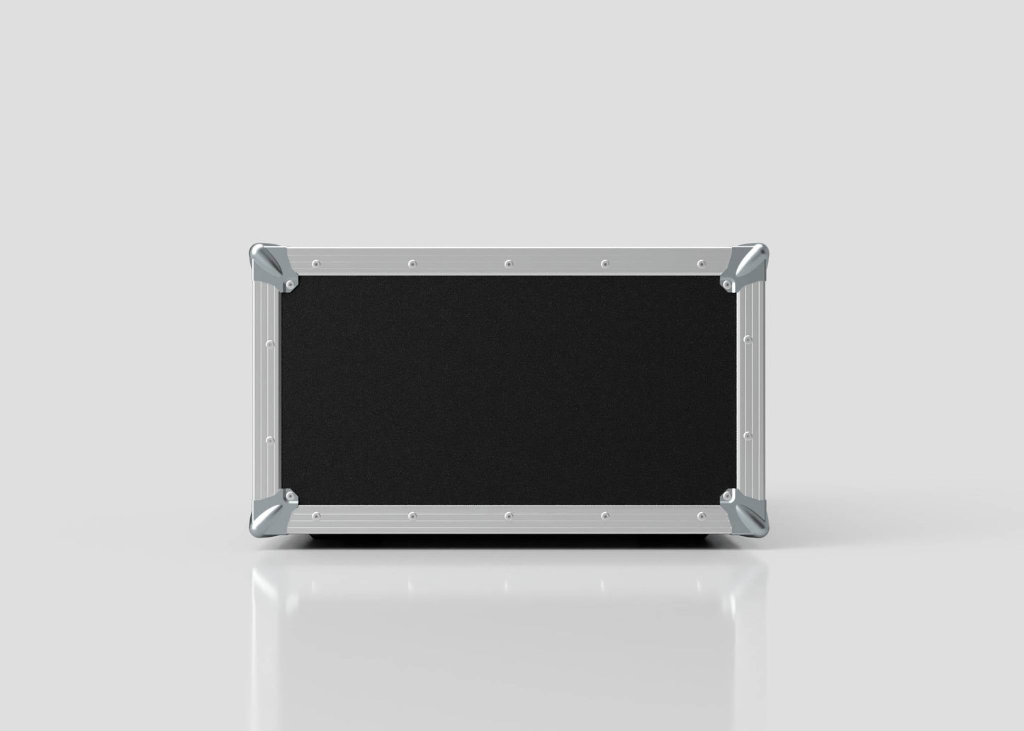 The 5U Standard Rack Case is a rectangular black birch plywood rack with metal edges and corner protectors, shown against a plain light gray background.