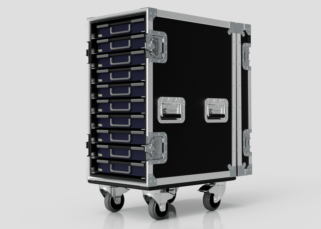 Absolute Assorter 55 x10 Flight Case
