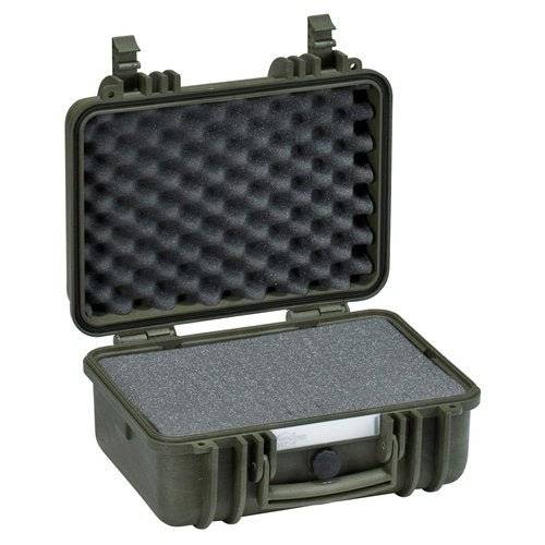 The Explorer 3317 is a small, hard plastic waterproof case with an open lid and custom foam interior for cushioned, secure storage.