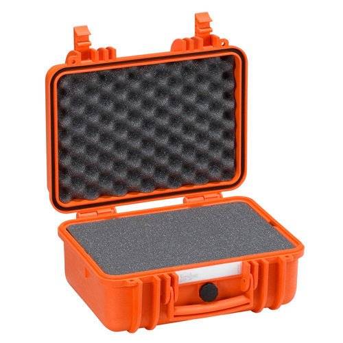 The Explorer 3317 is an open orange waterproof case with custom foam interior and a pressure release valve, ideal for safely storing and transporting delicate items.