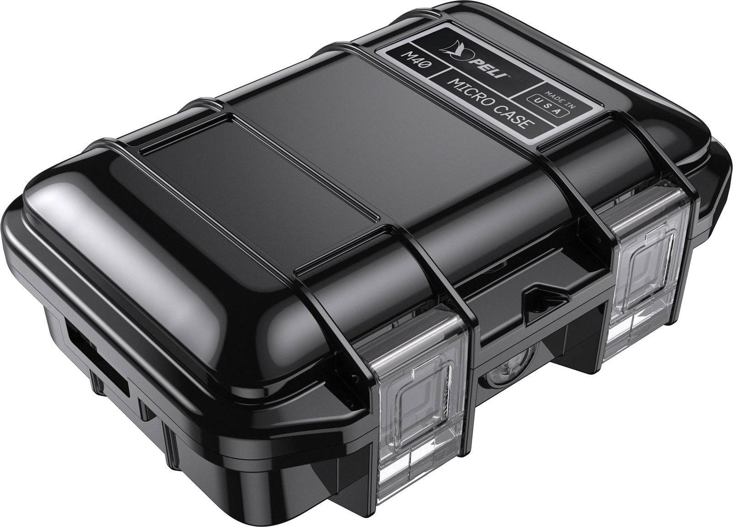 The M40 PELI Micro™ Case is a black waterproof and crushproof case with clear secure latches, designed to protect your small items.