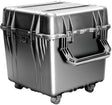 The 0350 Protector Cube Case is a rugged, hard-shell case with reinforced edges, a large handle, wheels for easy transport, and a watertight design to keep your gear safe in any condition.