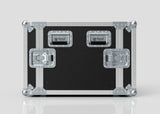 The 10U Standard Rack Case is a black, hard-sided rack mount case featuring metal reinforcements, corner protectors, and secure latches, shown on a plain white background.
