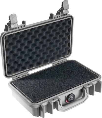 The 1170 Protector Case is a hard-shell case with an open lid, foam padding inside, and secure side latches, providing reliable protection for electronics.