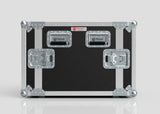 The 11U Standard Rack Case is a black and silver UK-made case featuring reinforced metal corners, secure latches, and the Nomad logo displayed on the front.