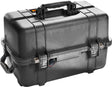 The 1460 Protector Case is a black hard plastic case featuring a top handle, secure latches, reinforced edges, and a watertight design for ultimate protection.