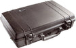 The 1490CC1 Protector Laptop Case is a black, rugged hard-shell case with a handle and secure latches, shown closed on a white background.