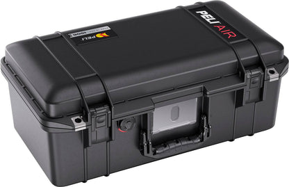 The black 1506 Air Case is a lightweight PELI Long/Deep Series protective case with secure latches and a handle, designed for safe storage and transport.