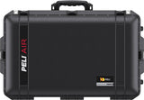 A closed black 1595 Air Case with a handle, latches, and visible branding labels on the front.