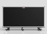 The 16 Way Euro Crate Case is a large black rectangular rolling storage case with metal edges and four caster wheels, designed for high load capacity, shown against a plain light background.
