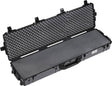 The PELI 1755 Air Case, shown open and empty with foam padding, is a long black lightweight protective case designed to safeguard your gear—ideal as a waterproof equipment case for storage and travel.