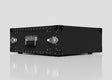 The 4U Lite Guard™ Standard Rack Case is a black, rectangular lightweight HDPE 19-inch rack with silver latches and a handle, offering sturdy gear protection while sitting on a reflective white surface against a plain background.