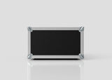 A 6U Standard Rack Case, rectangular and black, made in the UK from European Birch plywood with metal-reinforced corners and edges, is displayed against a plain light gray background.