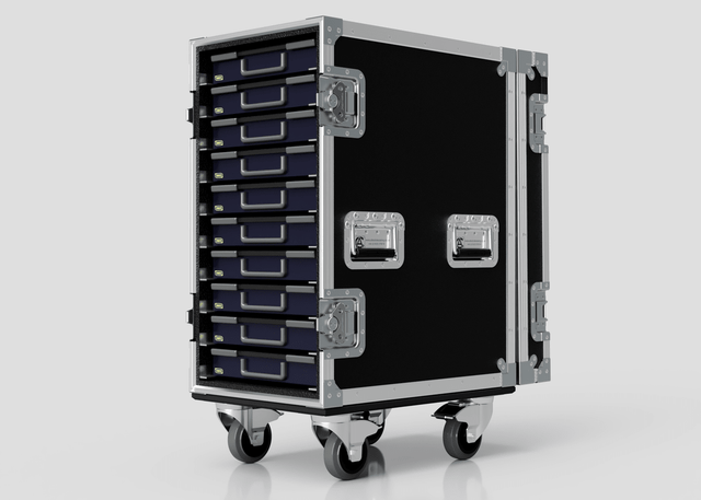 Absolute Assorter 55 x10 Flight Case
