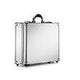 The ARK 90100, a silver aluminium frame case with reinforced corners and a black handle, is displayed against a white background—ideal for robust field work.