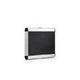 The AZKR 80100 (330 x 260 x 26) is a rectangular aluminium frame case with a black center, silver edges, a top handle, and custom CNC foam fittings, displayed on a plain white background.