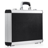 The AZKR 80400 is a closed aluminium frame case in black and silver, featuring a sturdy handle, shown against a plain white background.