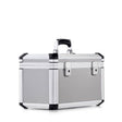 The Exclusive 93500 is a silver aluminium frame case featuring black corner reinforcements and an ergonomic handle, displayed against a plain white background.
