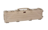 The Explorer 13527 is a tan, hard-shell waterproof storage box with a handle and secure latches, shown closed on a white background. Corrosion proof and durable, it features stainless steel reinforced corners.