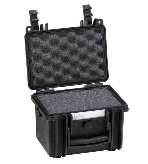 The Explorer 1913 is a black hard plastic protective case with a custom foam interior, shown open and empty. Corrosion proof, it provides durable and reliable protection for safely storing small electronic devices or equipment.