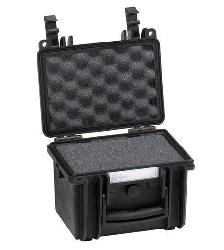 The Explorer 1913 is a black hard plastic protective case with a custom foam interior, shown open and empty. Corrosion proof, it provides durable and reliable protection for safely storing small electronic devices or equipment.