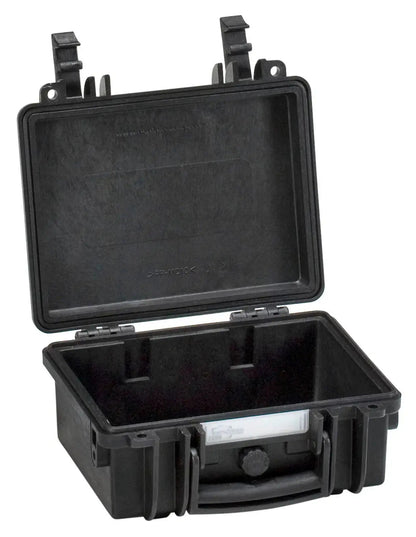 The Explorer 2209 is a black hard plastic waterproof case with an open hinged lid, sturdy latches, and an empty interior—perfect for protecting your gear.