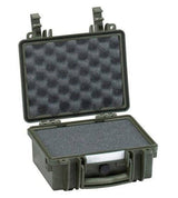 The Explorer 2209 is a compact, hard plastic waterproof case with a handle and custom foam interior, shown open with its lid raised.