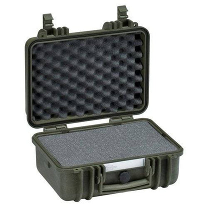 The Explorer 3317 is a small, hard plastic waterproof case with an open lid and custom foam interior for cushioned, secure storage.
