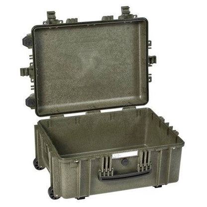 The Explorer 5326 is an open, empty hard-shell waterproof case with a handle, corrosion-proof hinges, and secure latches—ideal for adding your own custom foam interior.
