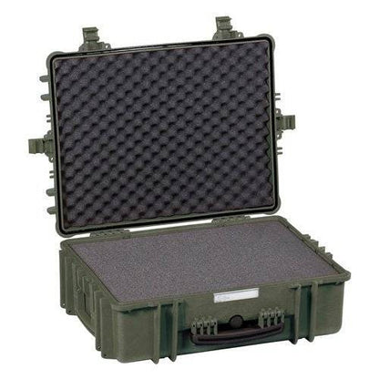 The Explorer 5822 features a corrosion-proof case with an open lid and a foam interior for cushioned, secure storage.