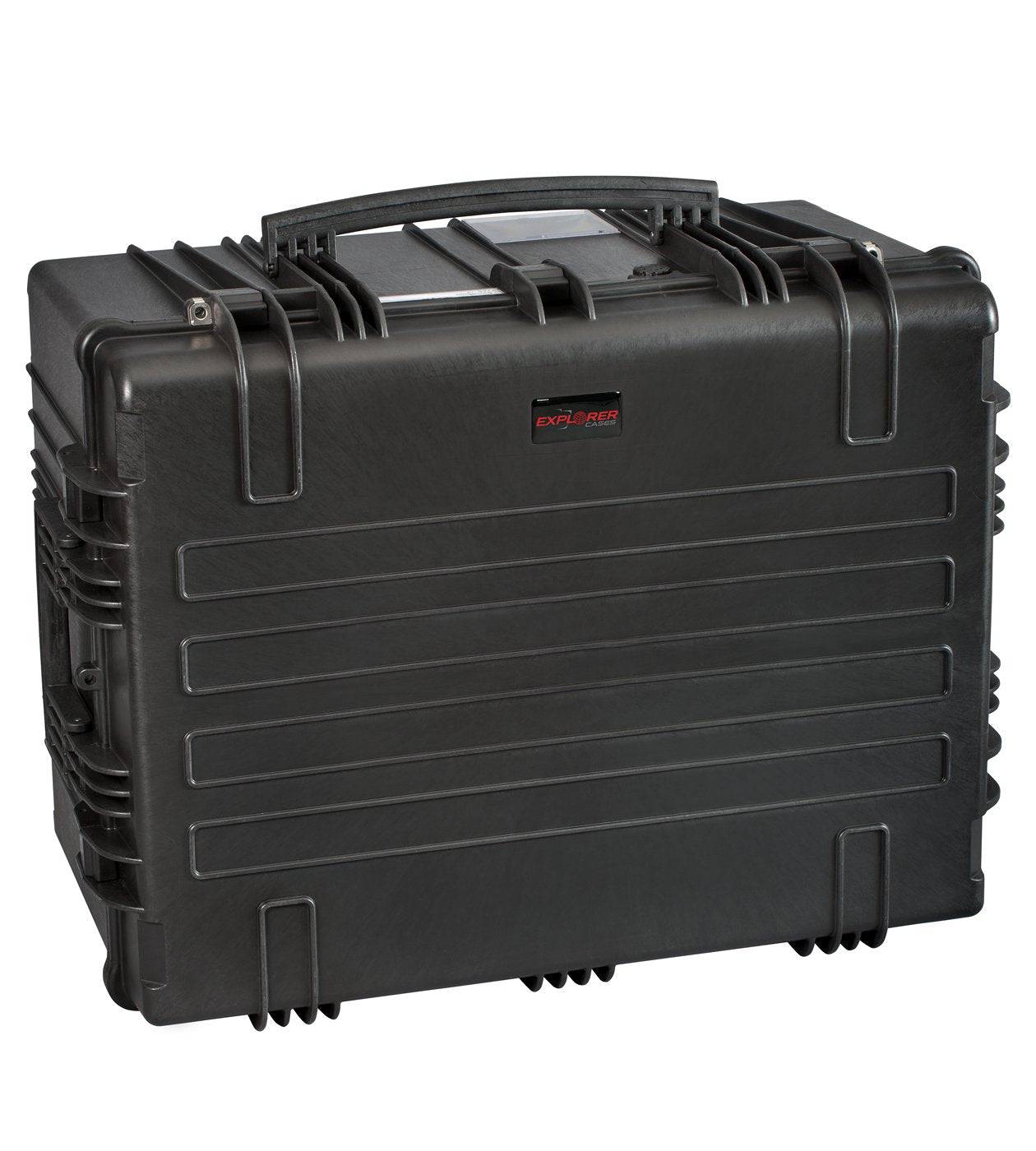 The Explorer 7745 is a large black polypropylene hard-shell case featuring secure latches, a ribbed exterior, and a convenient handle—ideal for safely transporting and storing equipment.