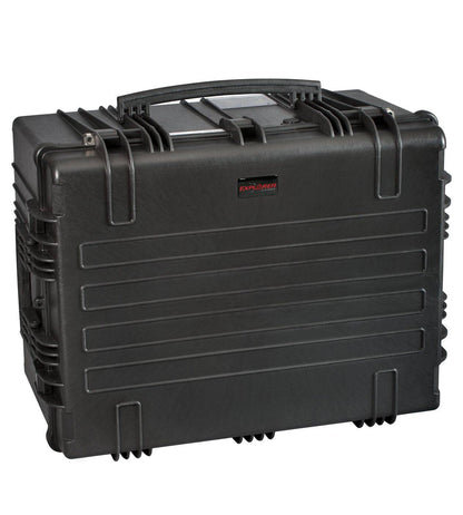 The Explorer 7745 is a large black polypropylene hard-shell case featuring secure latches, a ribbed exterior, and a convenient handle—ideal for safely transporting and storing equipment.