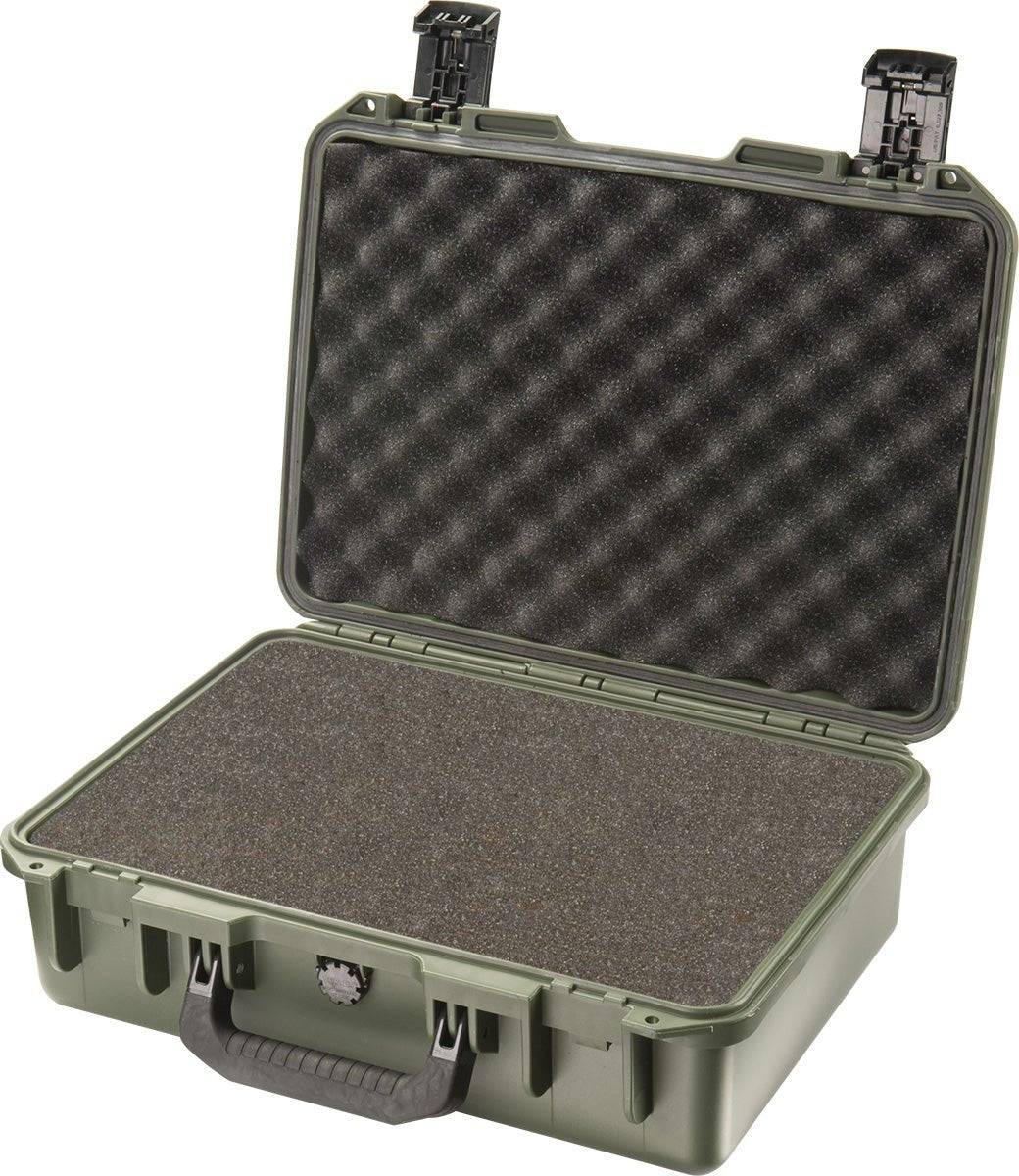 The iM2300 Storm Case features an open design with a handle, foam padding in the lid, protective padding in the base, and provides a reliable watertight storage solution for your gear.