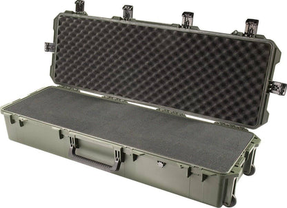 The iM3220 Storm Long Case features foam padding with custom CNC inserts for safely transporting equipment or valuables, and is equipped with a secure Press and Pull latch.