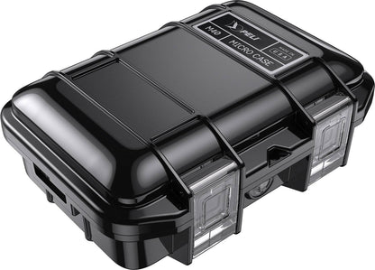 The M40 PELI Micro™ Case is a black waterproof and crushproof case with clear secure latches, designed to protect your small items.