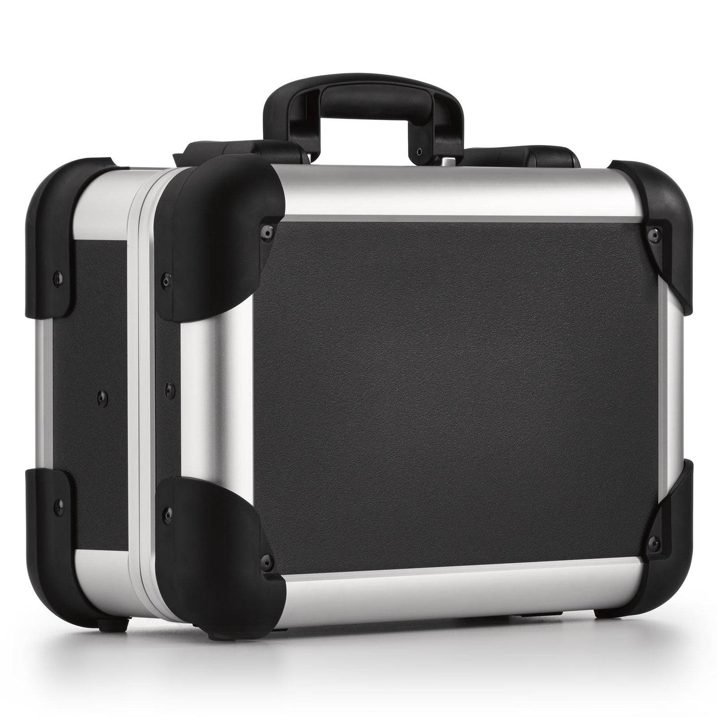 The Robust 50000 features a hard-shell black exterior, metal edges, black corner protectors, a top handle, and custom CNC foam fittings for superior shock and impact-absorbing protection.