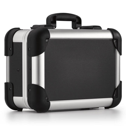 The Robust 50000 features a hard-shell black exterior, metal edges, black corner protectors, a top handle, and custom CNC foam fittings for superior shock and impact-absorbing protection.