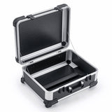 The Robust 50200N (555 x 425 x 235) is an open, empty hard-sided impact-resistant case with a handle, corner protectors, and textured interior lining—perfect for adding custom foam fittings.