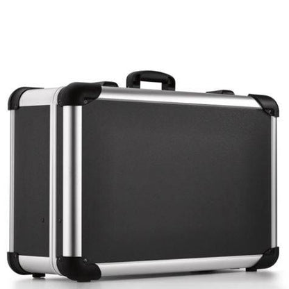 The Robust 50300N, a black and silver case with reinforced corners, black handle, and impact-absorbing plastic, is displayed against a white background.