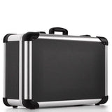 A closed, hard-shell Robust 50300N case with black finish, silver trim, and a black handle is shown on a white surface, featuring custom CNC foam inserts for enhanced protection.